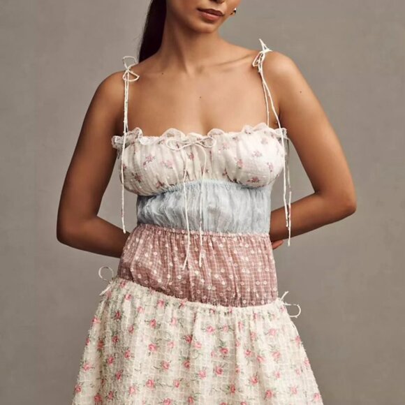 NWT | For Love and Lemons Spaghetti Strap Elula Mini Dress Size M - Picture 5 of 7